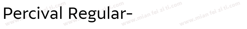 Percival Regular字体转换